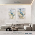 thumbnail image 3 of Elephant Stock Blue Heron Ii Wall Art - Vertical Multi Panel Canvas - Living Room Wall Decor - Animal Multi Panel - Gray And Beige Decor By Nan - 42" x 65", 3 of 4