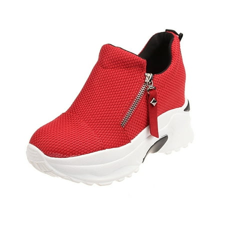 women's casual shoes with zipper