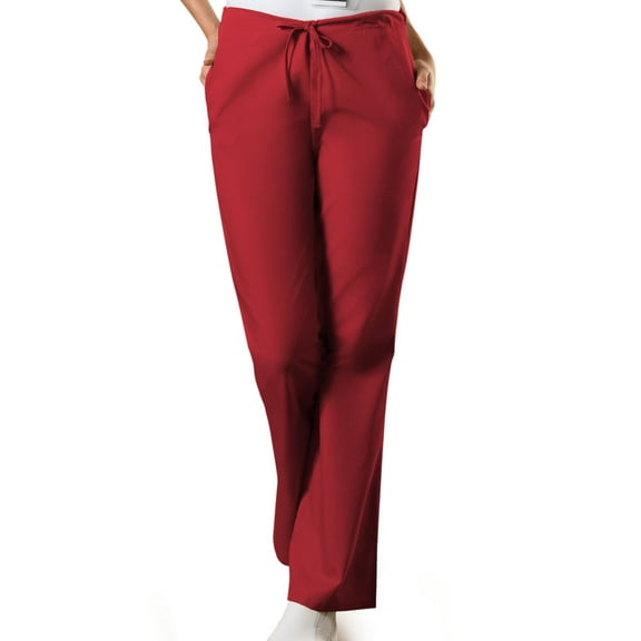 Cherokee Workwear Women's Scrubs Pant Natural Rise Flare Leg Drawstring 4101