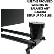 Glide Gear REVO 50 Adjustable Rotating 360 Video Camera Product Rig, Black, 1