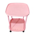 thumbnail image 2 of Narrow Rolling Mobile Side Table with Wheels, Slim Storage Cart for Bedroom Living Room Couch Bedside, 2 of 6