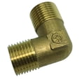 thumbnail image 2 of Espesar 90 degree rosca macho doble latón adaptador acoplador conector montaje 1/2" DN15xDN15 (Espesar) Cola Adaptador de rosca macho de codo, 2 of 8