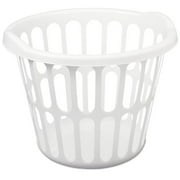 Mainstays 1 Bu Round Laundry Basket-whi