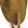 thumbnail image 6 of Mercana Clarence 7.0L X 5.3W X 17.0H Metal Hammered Gold Round Wall Sconce, 6 of 9