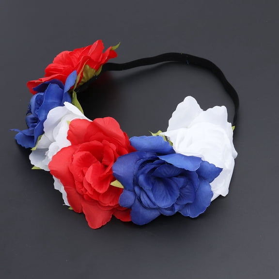 WHAMVOX Patriotic Flower Headband Girls' Patriotic Headband