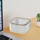 thumbnail image 5 of Mini Desktop Trash Can | Press-Lid Desk Organizer Garbage Basket | Plastic Compact Sundry Storage Bin | Flip Top Lid, Divided Sections, Tidy Container | White or Gray | 6x6x3.2in or 6x6x5.5in | 1, 5 of 6