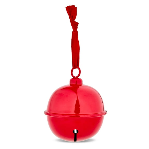 Metal Jingle Bell Hanging Christmas Decoration, Red, 5", by Holiday Time