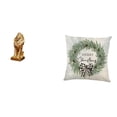 thumbnail image 1 of Majestuoso adorno de escultura de león y funda de almohada navideña para oficina, hogar, estantería, sofá, coche, regalo decorativo de interior., 1 of 8