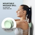 thumbnail image 2 of FITMIND Mountable Massage Ball with Suction Cup, Deep Tissue Back Foot Massager for Sore Muscle Knot Relief, Plantar Fasciitis, Green, 2 of 7