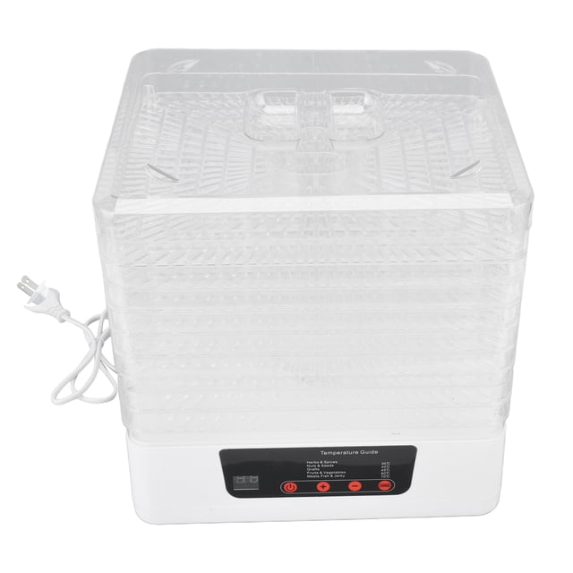 Deshidratador eléctrico de alimentos, máquina deshidratadora de frutas para el hogar con 8 bandejas para carne, hierbas, verduras, enchufe 350WUS 110V