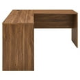 thumbnail image 6 of Modway Venture Modern MDF Wood L-Shaped Office Desk in Walnut, 6 of 8