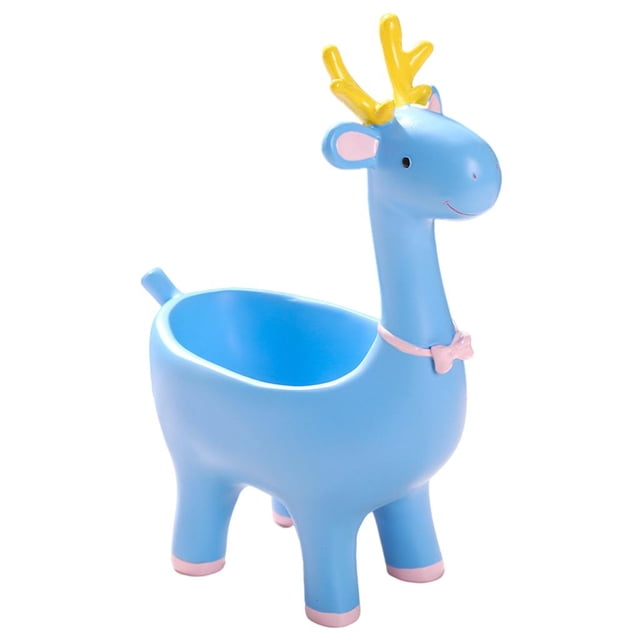 Caja de Colección de Almacenamiento de Caramelos de Francés Caja de Almacenamiento de Llaves para Armario de Zapatos Decoración Del Hogar azul Baoblaze Estatua de Bulldog