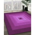 thumbnail image 3 of Ahgly Company Machine Washable Indoor Rectangle Transitional Medium Violet Red Pink Area Rugs, 8' x 12', 3 of 7