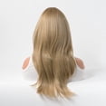 thumbnail image 2 of Peluca para cosplay, larga, rubia, sintética, 70 cm, con flequillo lateral, 2 of 3