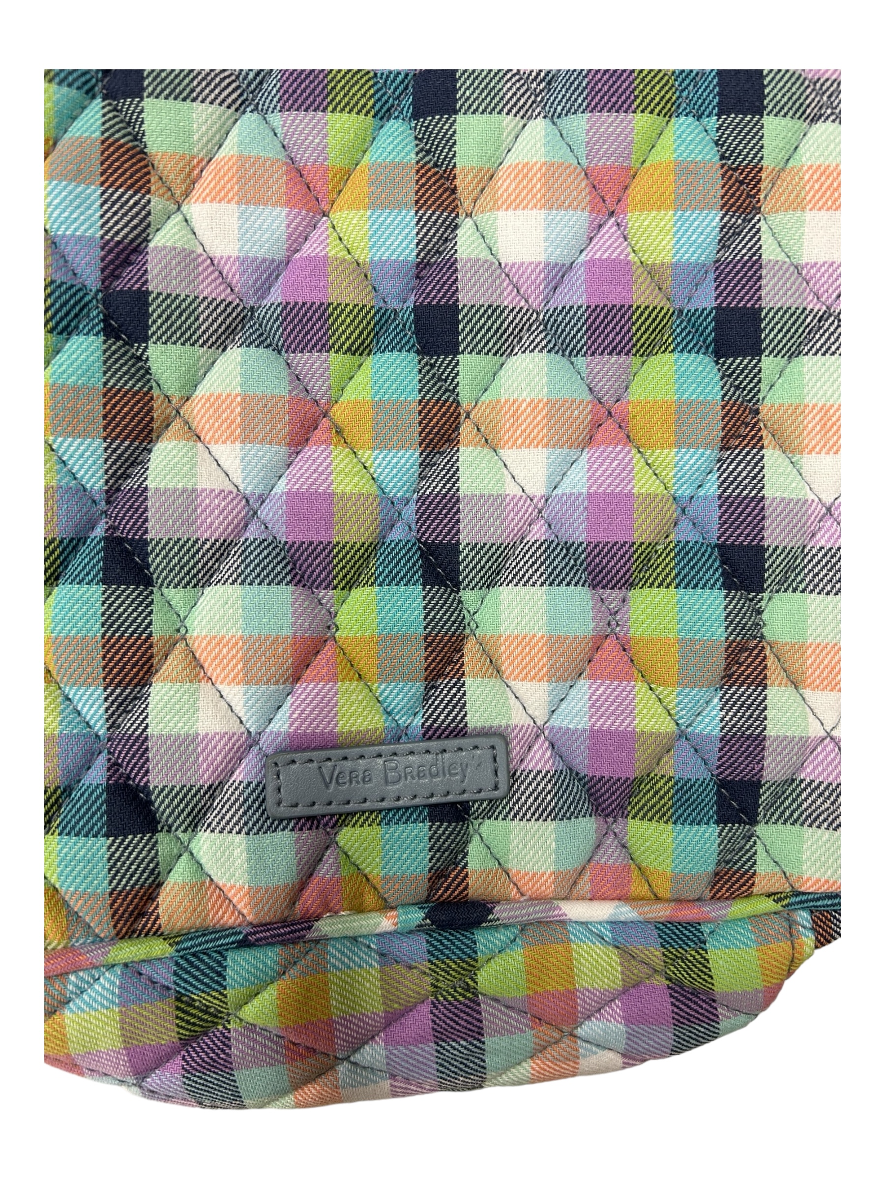 Vera Bradley Lunch Bunch Bag Gingham Plaid Cotton Lightweight