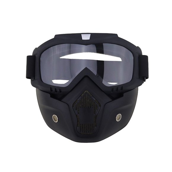 Paintball mask anti-fog, air gun full cover and goggles are removable and adjustable