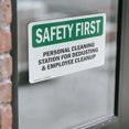thumbnail image 4 of (2 Pack) Personal Cleaning Station For Dedusting OSHA Safety First Sign, 4 of 7