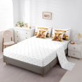 thumbnail image 3 of jejeloiu Brown Highland Cattle 7-Piece Twin Bedding Sets For Kids,Countryside Flowers Rustic Farmhouse Theme Bedding Comforter Set For Girls,Reversible, 3 of 7