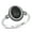 Black Simulated Onyx, variant on CHOOSE YOUR COLOR Bali Blue Simulated Opal Ring .925 Sterling Silver Band CZ Female Size 4