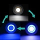 thumbnail image 4 of Lámpara de techo moderna redonda con panel LED Downlight blanco y azul, 4 of 9