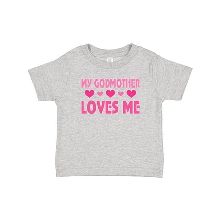

Inktastic My Godmother Loves Me Godchild Valentine Gift Baby Girl T-Shirt
