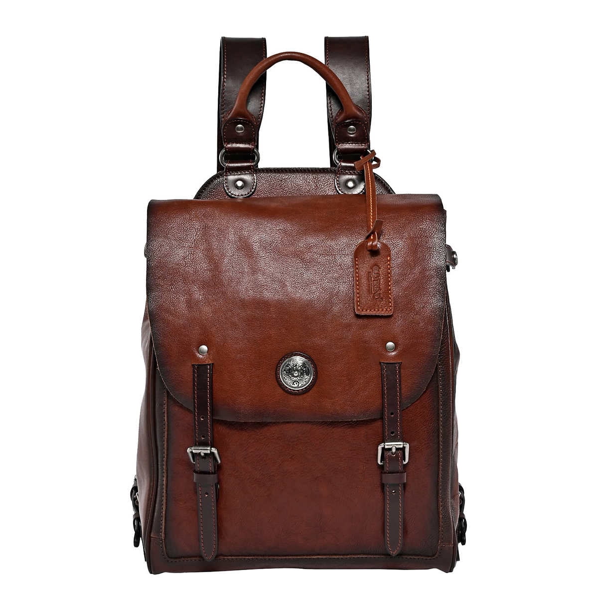 Old Trend Lawnwood Leather Backpack 