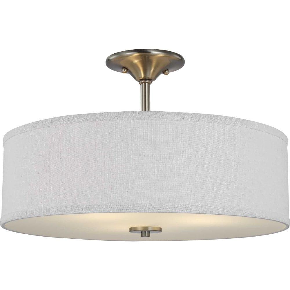 Open Box Progress Lighting - Three Light Semi Flush Mount - Close-to-Ceiling - Inspire -