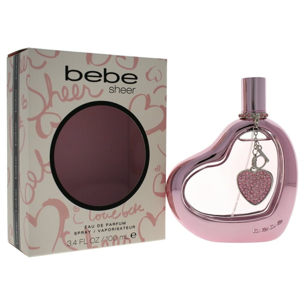 Bebe Sheer de Bebe para mujeres - Spray EDP de 3,4 oz Bebe Bebe Bebe Sheer Perfume EDP Dama 3.4oz