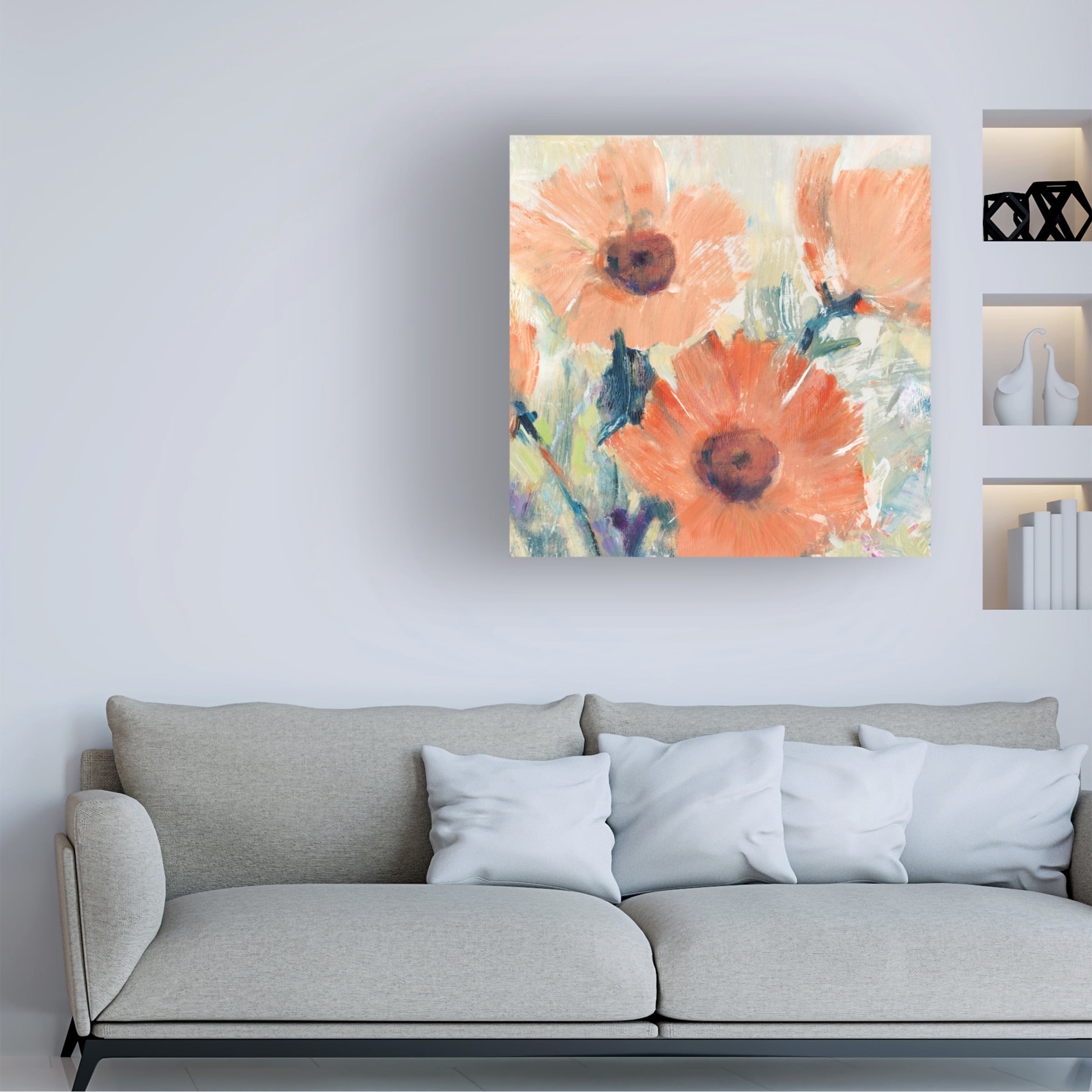 Tim O Toole 'Flowers in Bloom I' Canvas Art
