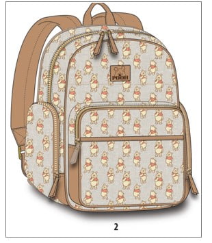 Disney Winnie The Pooh Backpack Diaper Bag with All Over Print