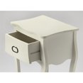 thumbnail image 2 of Butler Specialty Company Rochelle 1 Drawer Wood Nightstand - White, 2 of 4