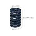 thumbnail image 2 of Unique Bargains Die Spring, 2 Pack 30mm OD 45mm Long Spiral Stamping Light Load Compression Die Springs, Blue, 2 of 5