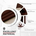 thumbnail image 4 of Ample Decor 2 Panel 46 x 95 inch 100% Polyester Blackout Curtains, Noise Reducing - Brown, 4 of 6