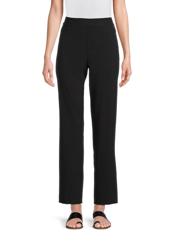 Women's Pull On Pants With Pockets, 31" and 29" Inseams, Sizes S-2XL