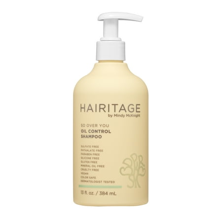 Hairitage Oil Control Clarifying Shampoo with Aloe Vera for Oily Hair and Scalp, 13oz