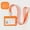 Orange, variant on Business Card Holder for Transparent -Sided ID Card for Employees Durable Organization and Stationery Solution