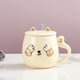 thumbnail image 2 of Taza para café Kawaii Gato con Tapa y Cuchara HappyWare beige 400 ml, 2 of 4