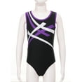 thumbnail image 3 of HULIJA Kids Girls Boys Gymnastics One Piece Leotard Dance Gym Training Bodysuits Jumpsuits Activewear Purple 14, 3 of 7