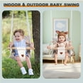 thumbnail image 5 of G TALECO GEAR Swing Sets for Outside, Baby Swing Outdoor with Canvas Cushion Seat, Toddler Swing for Girl/Boy, Age 6-24 months, White, 5 of 7