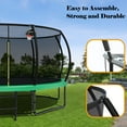 thumbnail image 2 of CZBZ Trampoline, 12FT 14FT 16FT 15FT Outdoor Trampoline for Kids and Adults with Enclosure, Basketball Hoop, Ladder, Pumpkin Trampolines with Curved Poles Heavy Duty Trampoline Anti-Rust Coating, 2 of 7