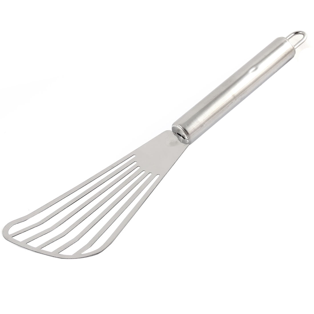 Stainless Steel Slotted Home Kitchen Spatula Barbecue Turner Shovel Silver Tone