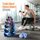 thumbnail image 4 of Soporte para mancuernas Josmimic de 5 niveles para gimnasio en casa, capacidad de 90 kg, 4 of 8