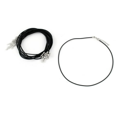 - DIY Jewelry Accessories Faux Leather Necklace Cord Chain w Lobster Clasp 10 Pcs