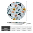 thumbnail image 2 of Sikiie Elephant Tree Bone China Decorative Plate Personality Ceramic Dinner Plate Crafts Decorative Ceramic Decorative Plate -6in, 2 of 6