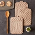 thumbnail image 4 of Heat Resistant Quilted Cotton Pot Holder with Pocket, Kitchen Pocket Pot Holder Cotton Heat Resistant Potholder Coffee Coaster Kitchen Hot Pad Oven Mitts Hot Pads Trivet, 7x9 in, 3 Pack, 4 of 6