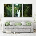 thumbnail image 2 of IDEA4WALL 3 Piece Framed Canvas Wall Art for Living Room, Bedroom Waterfall in Deep Forest of Croatia Canvas Prints for Modern Home Decoration Ready to Hang, 2 of 4