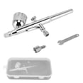 thumbnail image 2 of Gravity Airbrush Kit Stainless Steel Precise Dual Action Small Paint Spray Pen for Temporary Tattoo Cake, 2 of 7