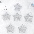thumbnail image 2 of vnanda 3d Star Christmas Pendant 6pcs Sparkling 3d Star Shape Christmas Pendant with Lanyard Festive Holiday Decor, 2 of 8