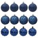 thumbnail image 5 of Adorno navideño para árbol de Navidad Gardenne, juego de 12 bolas navideñas colgantes, acabado fino, detalles delicados, juego de adornos brillantes., 5 of 8