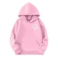 thumbnail image 5 of UACY Girls Preppy Heart Sweatshirts Oversized Pullover Sweatshirt Kids Fall Winter Long Sleeve Cute Prints Trendy Hoodies (Pink, 3-4 Years), 5 of 8